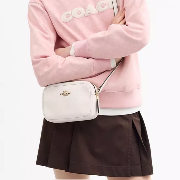 Coach Cream Leather Crossbody Bag - Picture 1 of 16